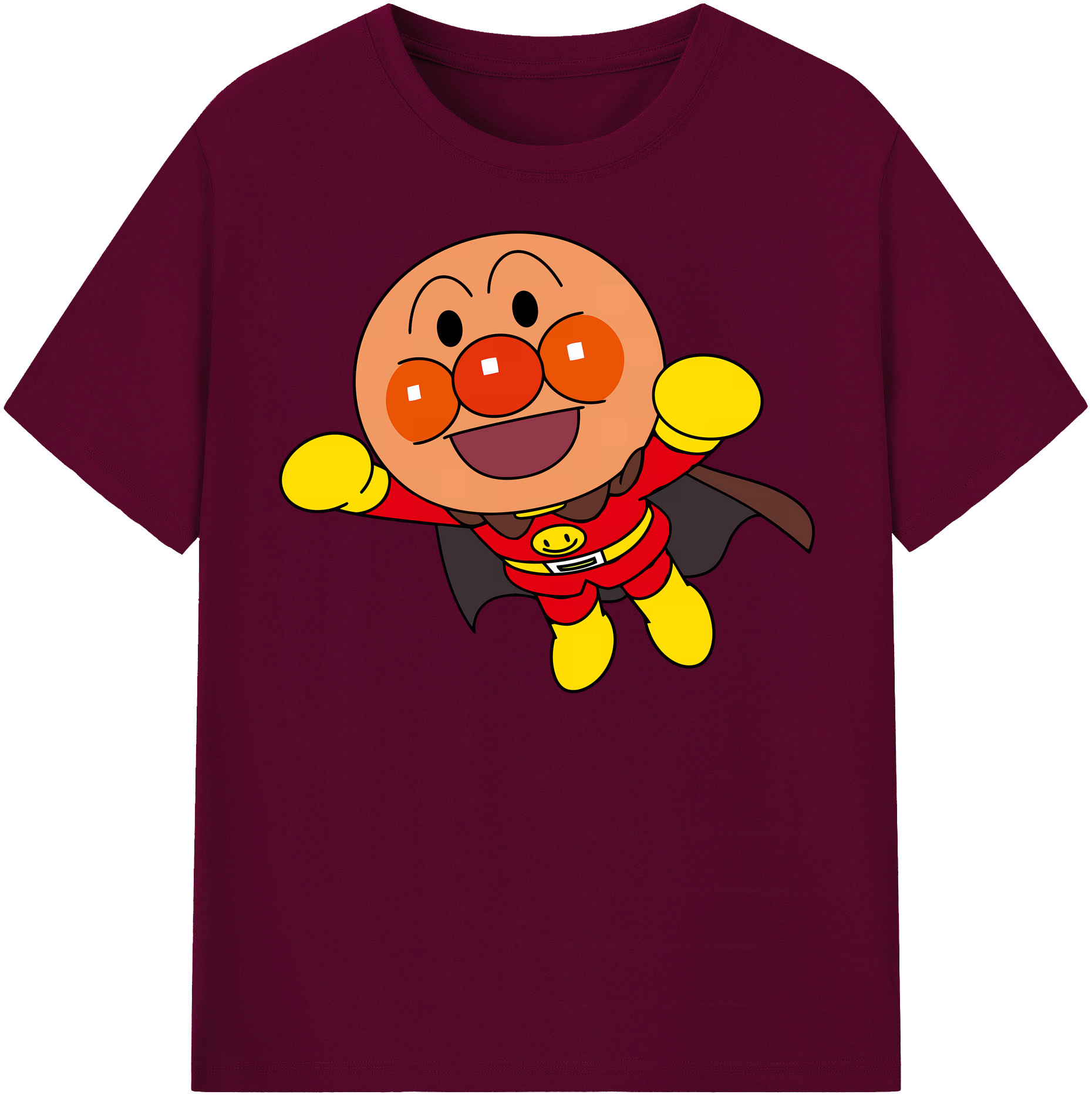 （画像用） アンパンマン Anpanman レディースカジュアルプリントTシャツ（綿100％）